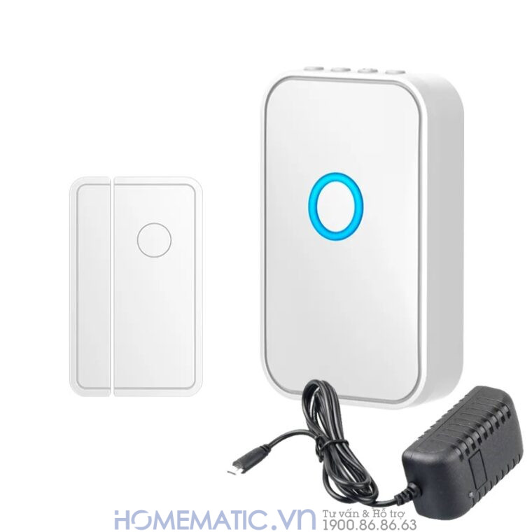 Chuông Báo Mở Cửa Báo Khách Báo Trộm Cacazi M28d 1 cảm biến 1 loa kèm củ nguồn