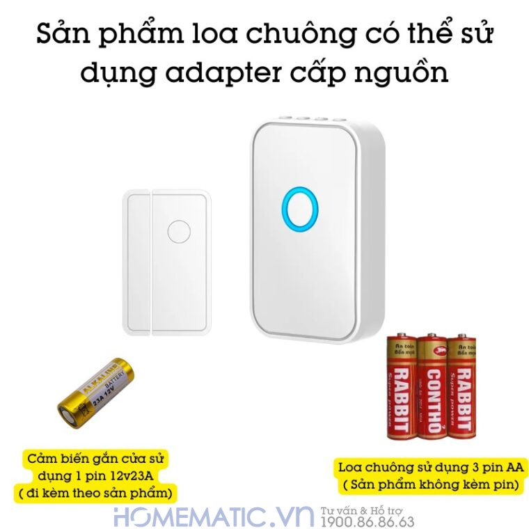 Chuông Báo Mở Cửa Báo Khách Báo Trộm Cacazi M28d