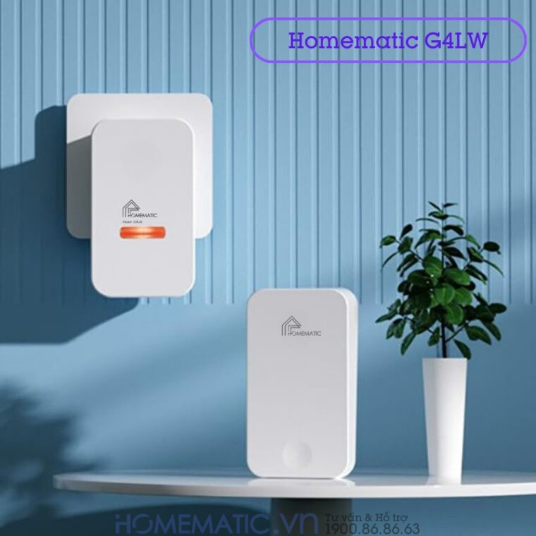 Chuông Cửa Không Dây Không Dùng Pin Homematic G4lw