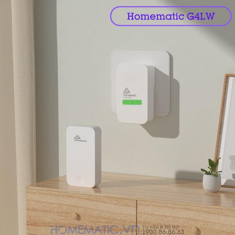 Chuông Cửa Không Dây Không Dùng Pin Homematic G4lw