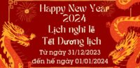 Homematic Thông Báo Lịch Nghỉ Tết Dương Lịch 2024