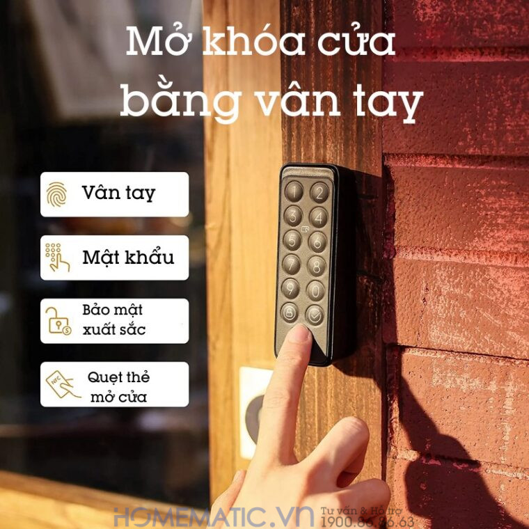 Mở khóa cửa bằng vân tay