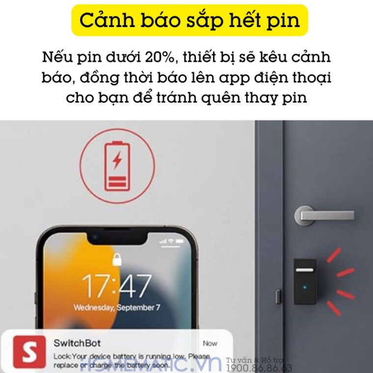 Cảnh báo sắp hết pin