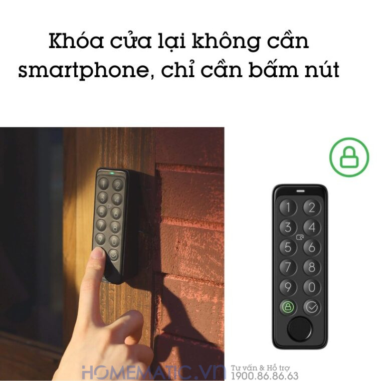 Switchbot Keypad Touch có nút bấm khóa cửa