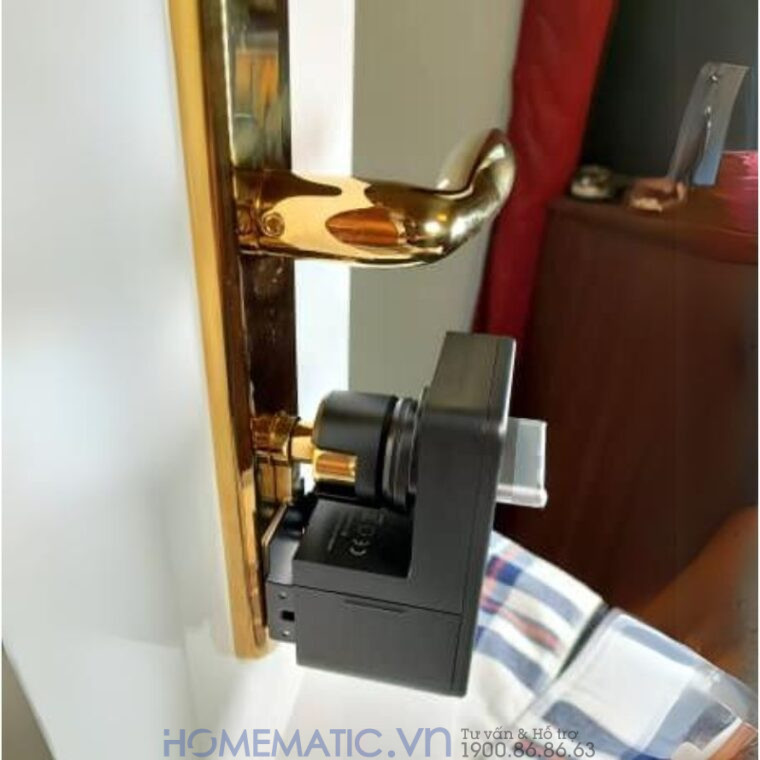 Khóa Vân Tay Cửa Gỗ Thông Minh Switchbot Lock Sb-l Mở Chốt Cửa Không Cần Khoan đục