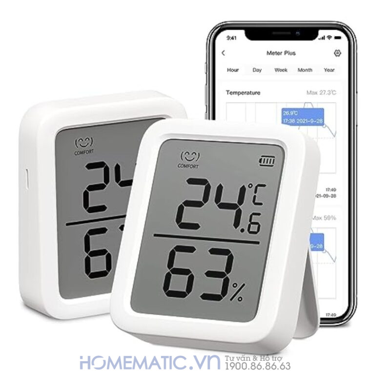 Nhiệt ẩm Kế Switchbot Meter Plus Sb-mp Cảm Biến Thụy Sĩ