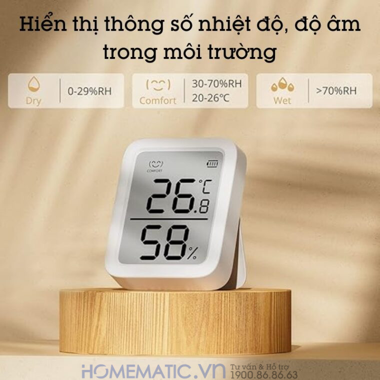 Nhiệt ẩm Kế Switchbot Meter Plus Sb-mp Cảm Biến Thụy Sĩ