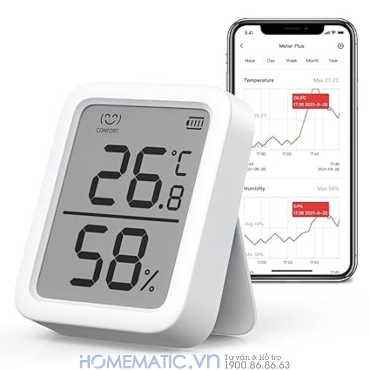 Nhiệt ẩm Kế Switchbot Meter Plus Sb-mp Cảm Biến Thụy Sĩ Nhiệt ẩm Kế Switchbot Meter Plus Sb-mp Cảm Biến Thụy Sĩ