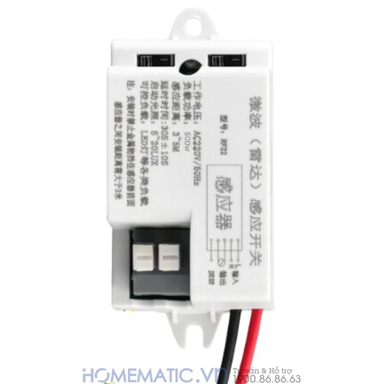 Cảm Biến Vi Sóng Radar Bật Tắt đèn Mini Rf22