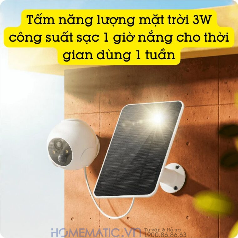 Camera Wifi Ngoài Trời Có đèn Chống Trộm Switchbot Outdoor Spotlight Cam Sb-osc sạc năng lượng mặt trời