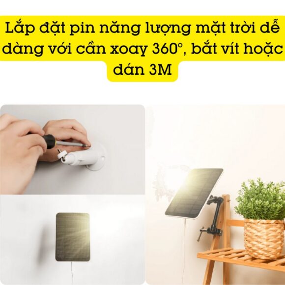 Lắp đặt pin năng lượng mặt trời dễ dàng