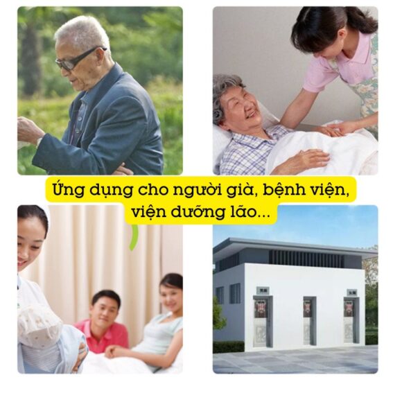 Chuông Báo Cho Người Già Nút Bấm Dây Giật Khẩn Cấp Nhà Vệ Sinh Lepu-2000a