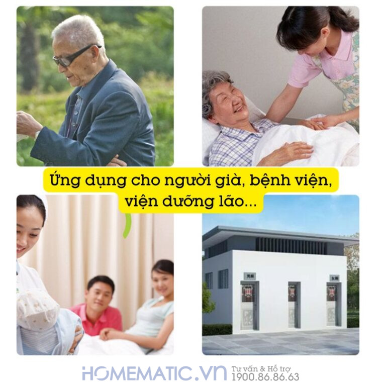 Chuông Báo Cho Người Già Nút Bấm Dây Giật Khẩn Cấp Nhà Vệ Sinh Lepu-2000a