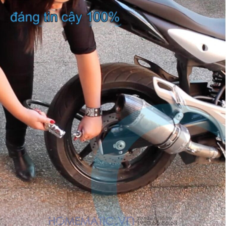 Khóa Dây Chống Trộm Xe Máy Xe đạp Báo động Còi Hú Lk315