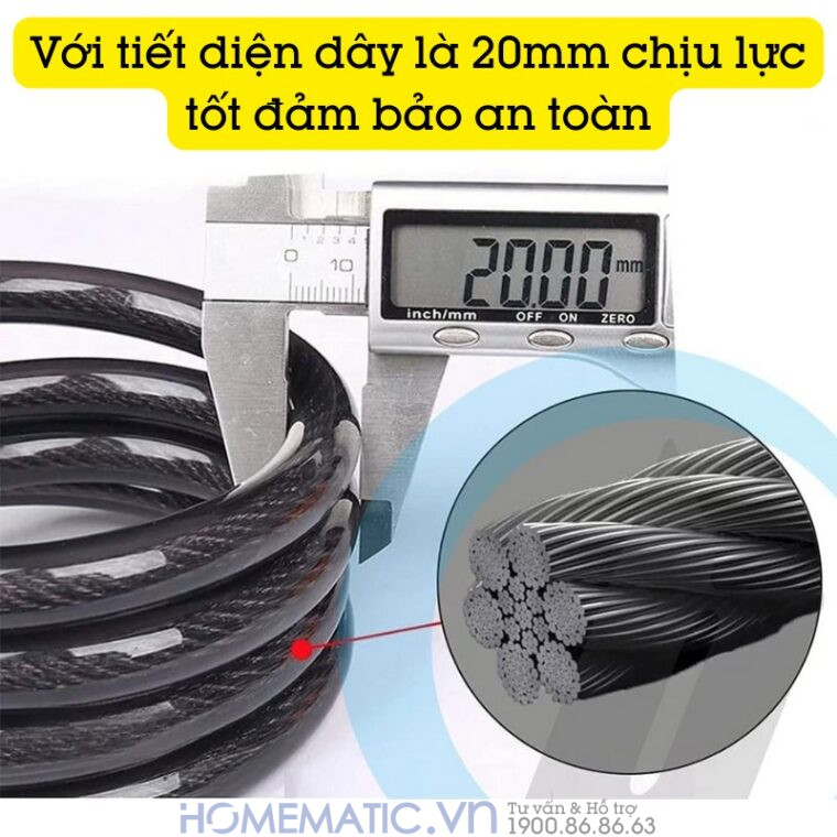 Khóa Dây Chống Trộm Xe Máy Xe đạp Báo động Còi Hú Lk315