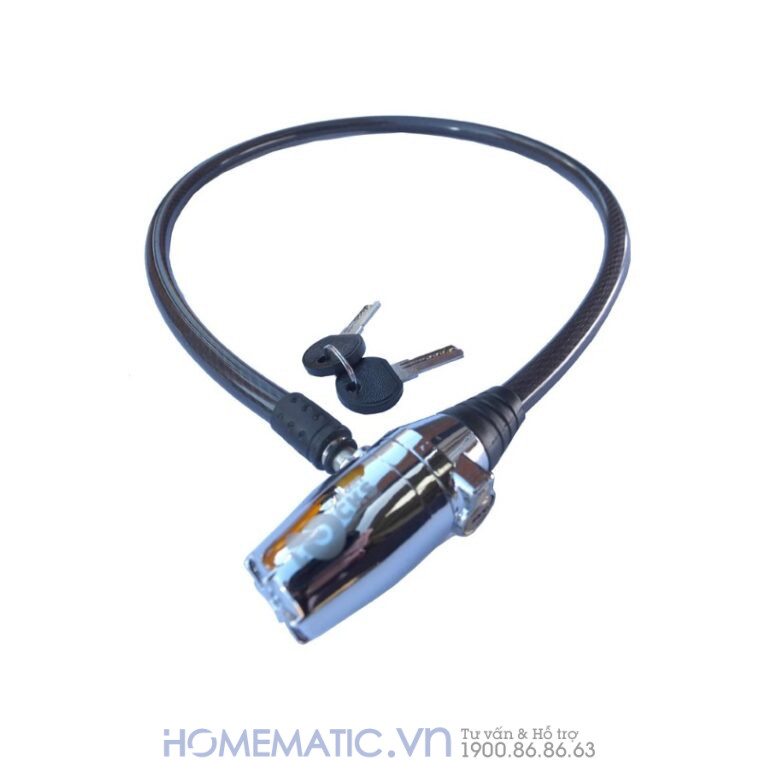 Khóa Dây Xe Máy Xe đạp Dây Cáp Khóa Chống Trộm Có Còi Hú Lk215