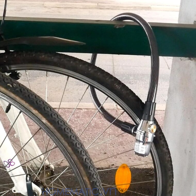 Khóa Dây Xe Máy Xe đạp Dây Cáp Khóa Chống Trộm Có Còi Hú Lk215