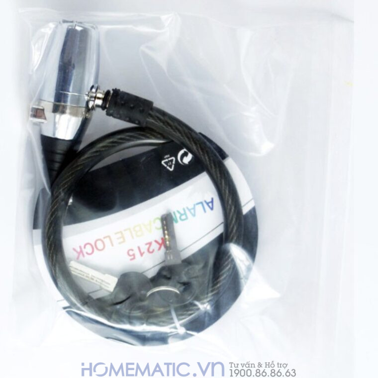 Khóa Dây Xe Máy Xe đạp Dây Cáp Khóa Chống Trộm Có Còi Hú Lk215