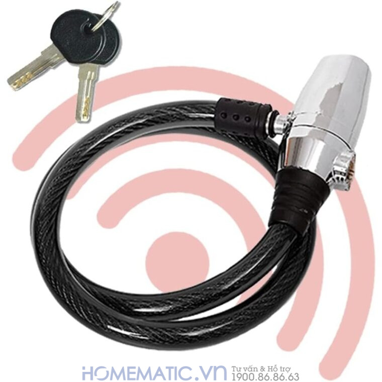 Khóa Dây Xe Máy Xe đạp Dây Cáp Khóa Chống Trộm Có Còi Hú Lk215