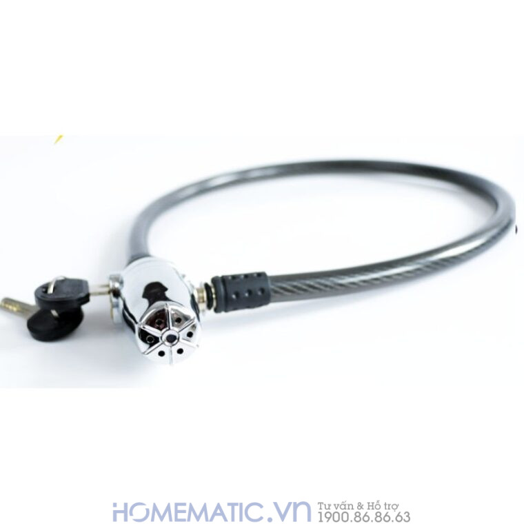 Khóa Dây Xe Máy Xe đạp Dây Cáp Khóa Chống Trộm Có Còi Hú Lk215