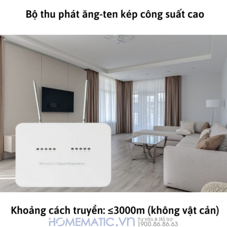Repeater Kích Sóng Chuyển Tiếp Sóng Rf 433mhz Exsmith Es8433 Hỗ Trợ Cảm Biến, Báo Cháy Không Dây