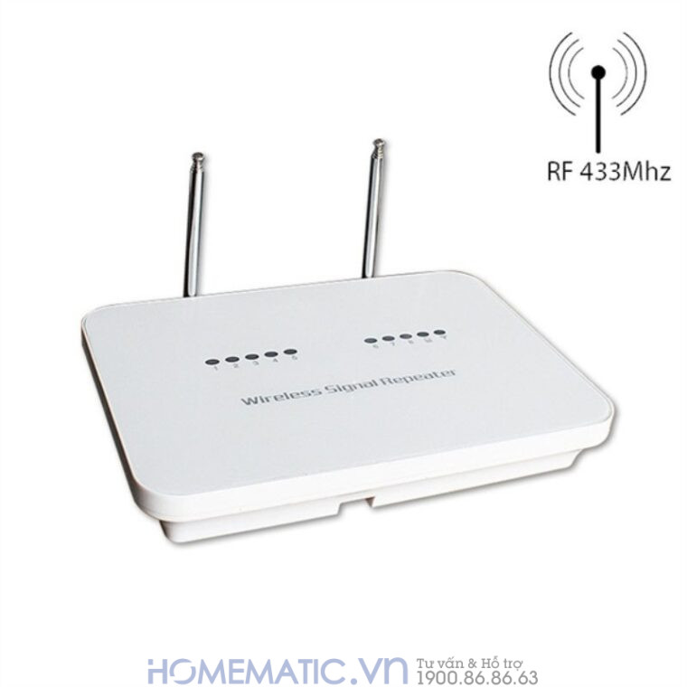 Repeater Kích Sóng Chuyển Tiếp Sóng Rf 433mhz Exsmith Es8433 Hỗ Trợ Cảm Biến, Báo Cháy Không Dây