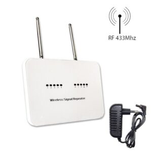 Repeater Kích Sóng Chuyển Tiếp Sóng Rf 433mhz Exsmith Es8433 Hỗ Trợ Cảm Biến, Báo Cháy Không Dây