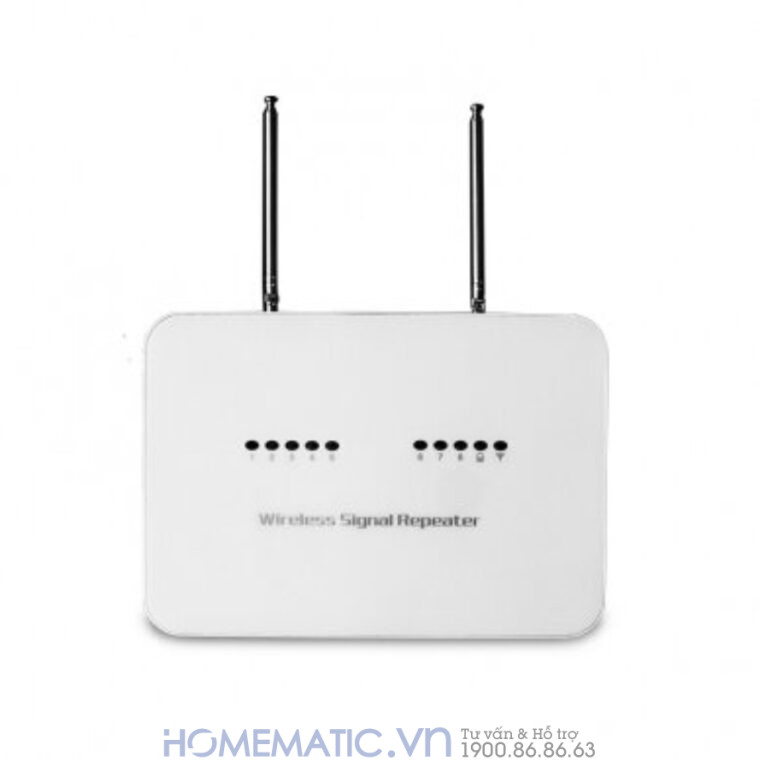 Repeater Kích Sóng Chuyển Tiếp Sóng Rf 433mhz Exsmith Es8433 Hỗ Trợ Cảm Biến, Báo Cháy Không Dây