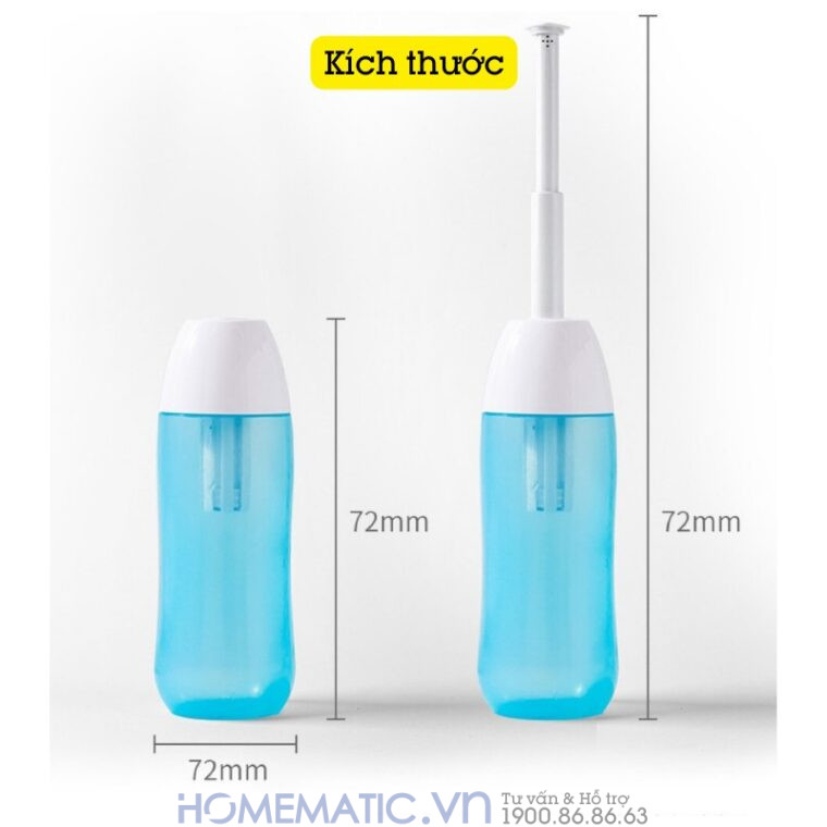 Vòi Xịt Vệ Sinh Cầm Tay Kèm Bình Chứa Dung Tích 400ml Pb400