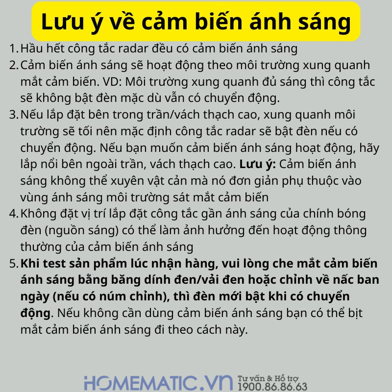 Cảm Biến Vi Sóng Radar Bật Tắt đèn Mini Rf22 (500w) hướng dẫn sử dụng cảm biến ánh sáng Cảm Biến Vi Sóng Radar Bật Tắt đèn Mini Rf22 (500w) hướng dẫn sử dụng cảm biến ánh sáng