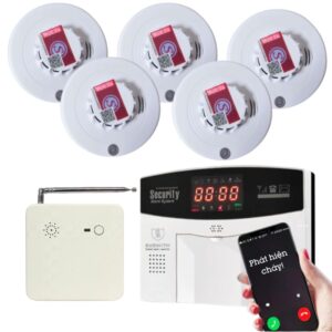 Hệ Thống Báo Cháy Không Dây Gia đình Báo Về điện Thoại Es1720f