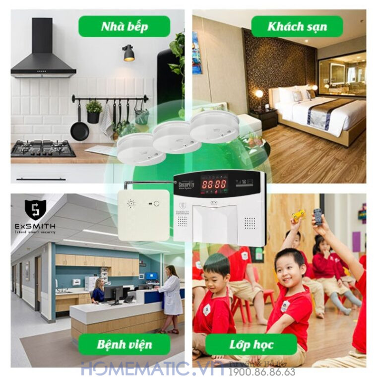 Hệ Thống Báo Cháy Không Dây Gia đình Báo Về điện Thoại Es1720fh (đầu Báo Khói + Nhiệt) được ứng dụng ở nhiều địa điểm Hệ Thống Báo Cháy Không Dây Gia đình Báo Về điện Thoại Es1720fh (đầu Báo Khói + Nhiệt) được ứng dụng ở nhiều địa điểm