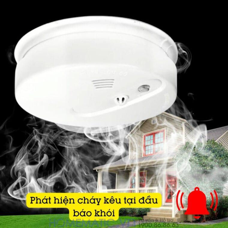 Đầu báo khói có khả năng kêu ngay tại chỗ