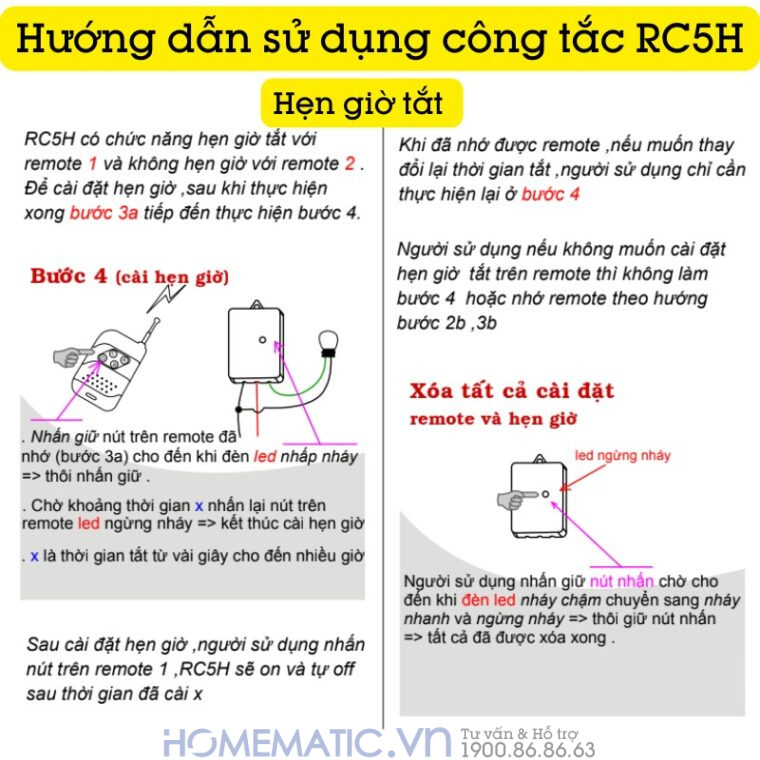 Hộp Công Tắc điều Khiển Từ Xa Hỗ Trợ Hẹn Giờ Tpe Rc5h (2024) Hộp Công Tắc điều Khiển Từ Xa Hỗ Trợ Hẹn Giờ Tpe Rc5h (2024)