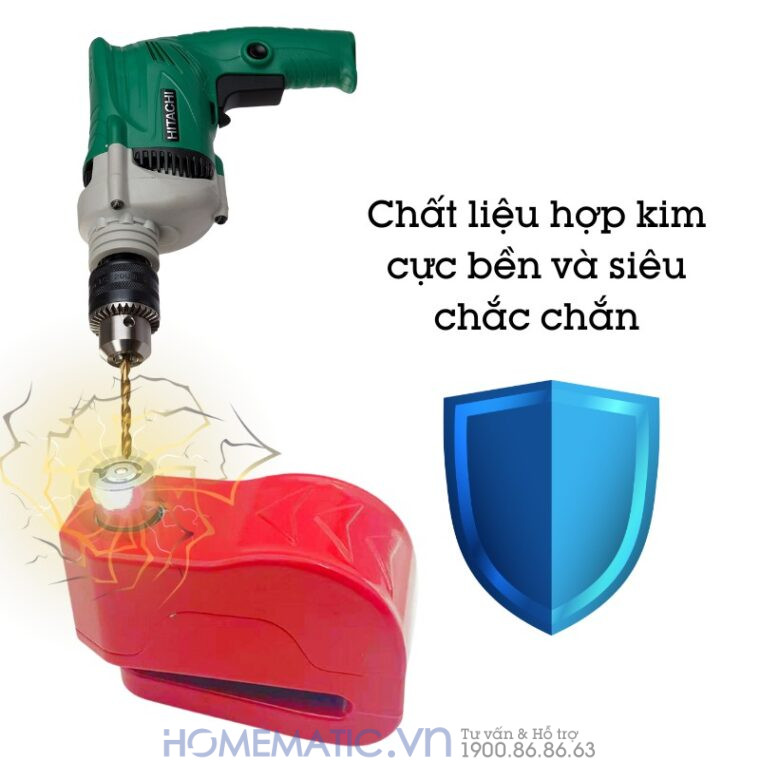 Khóa Chống Trộm Xe Máy Có Còi Hú Adl268 chất liệu hợp kim cực bền và siêu chắc chắn Khóa Chống Trộm Xe Máy Có Còi Hú Adl268 chất liệu hợp kim cực bền và siêu chắc chắn