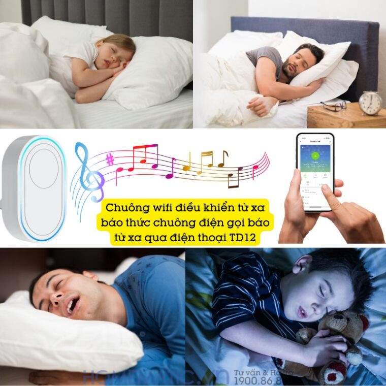 Chuông Wifi điều Khiển Từ Xa Báo Thức Chuông điện Gọi Báo Từ Xa Qua điện Thoại Td12 Chuông Wifi điều Khiển Từ Xa Báo Thức Chuông điện Gọi Báo Từ Xa Qua điện Thoại Td12