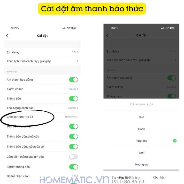 Chuông Wifi điều Khiển Từ Xa Báo Thức Chuông điện Gọi Báo Từ Xa Qua điện Thoại Td12