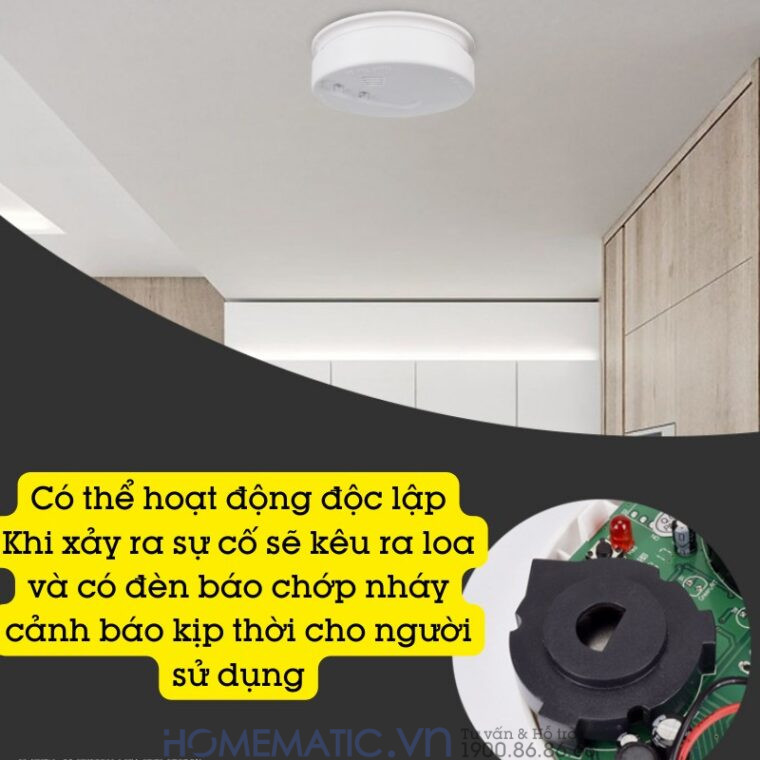 Đầu Báo Khói Nhiệt Kết Hợp Quang điện Không Dây Exsmith M210