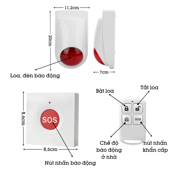 Nút Nhấn Báo Cháy Chuông Không Dây Ews