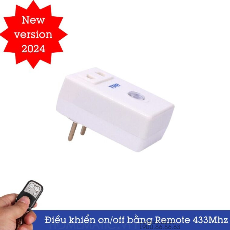 Ổ Cắm điều Khiển Từ Xa Bằng Remote Rf Tpe Tf2av2