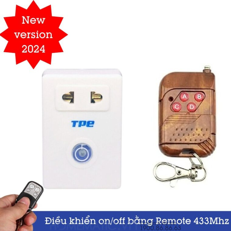 Ổ Cắm điều Khiển Từ Xa Bằng Remote Rf Tpe Tf2av2 Ổ Cắm điều Khiển Từ Xa Bằng Remote Rf Tpe Tf2av2