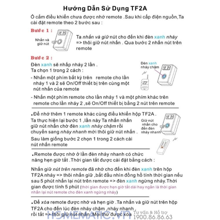 Ổ Cắm điều Khiển Từ Xa Bằng Remote Rf Tpe Tf2av2 Ổ Cắm điều Khiển Từ Xa Bằng Remote Rf Tpe Tf2av2