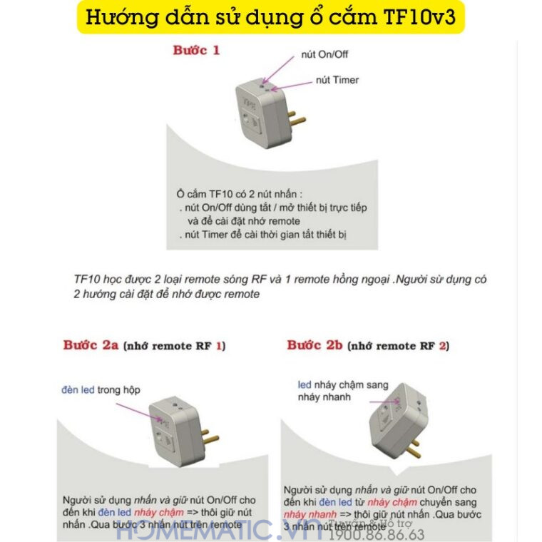Ổ Cắm điều Khiển Từ Xa Bằng Remote Tpe Tf10v3 Ổ Cắm điều Khiển Từ Xa Bằng Remote Tpe Tf10v3