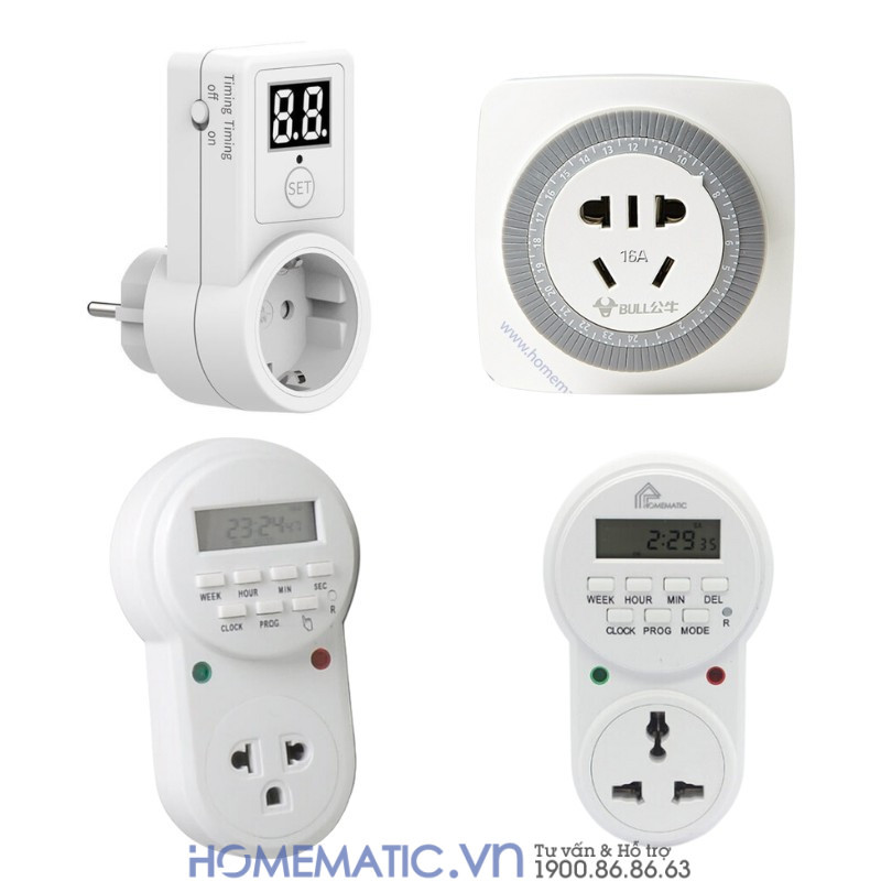 Ổ cắm hẹn giờ bật tắt điện【Tiết kiệm 80% điện năng】
