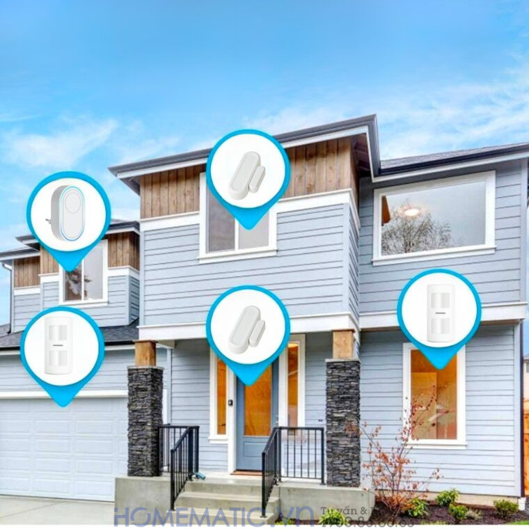 Thiết Bị Chống Trộm Gia đình Báo động Qua Wifi Tdb12f