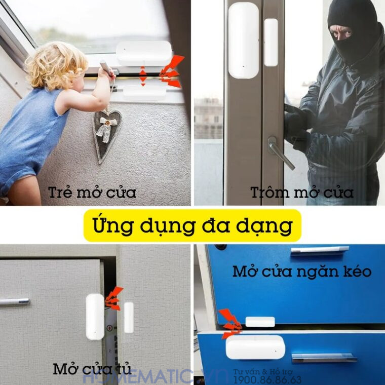 Cảm biến cửa mở có ứng dụng đa dạng