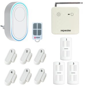 Thiết Bị Chống Trộm Gia đình Báo động Qua Wifi Tdb12f bộ 3 cảm biến chuyển động + 6 cảm biến cửa