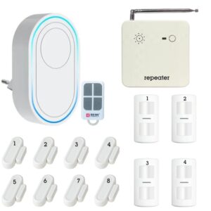 Thiết Bị Chống Trộm Gia đình Báo động Qua Wifi Tdb12f bộ 4 cảm biến chuyển động + 8 cảm biến cửa