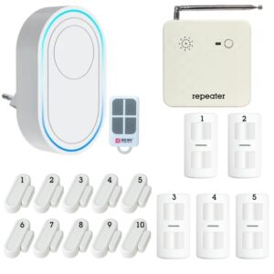 Thiết Bị Chống Trộm Gia đình Báo động Qua Wifi Tdb12f bộ 5 cảm biến chuyển động + 10 cảm biến cửa