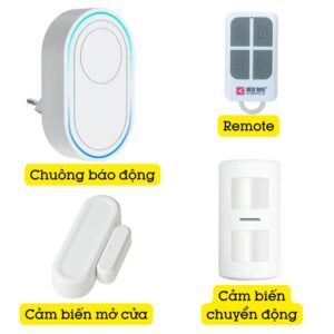 Thiết Bị Chống Trộm Gia đình Báo động Qua Wifi Tdb12f bộ tiêu chuẩn